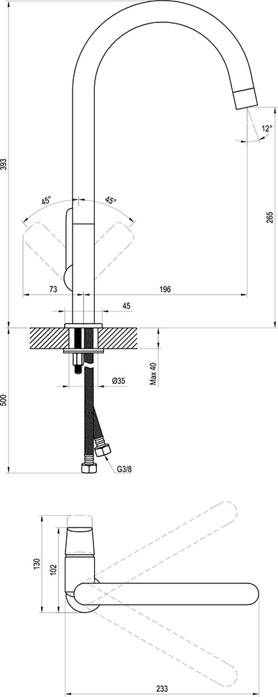 Waschbeckenarmatur CL 016.00