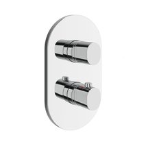 Chrome II CR 067.00-Thermostat-Unterputzarmatur mit Umsteller, für R-Box
