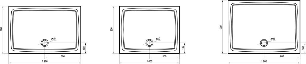 Duschtassen Gigant Pro Flat