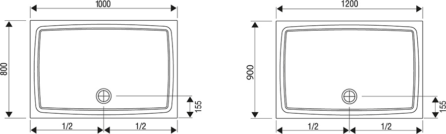 Receveur de douche Gigant