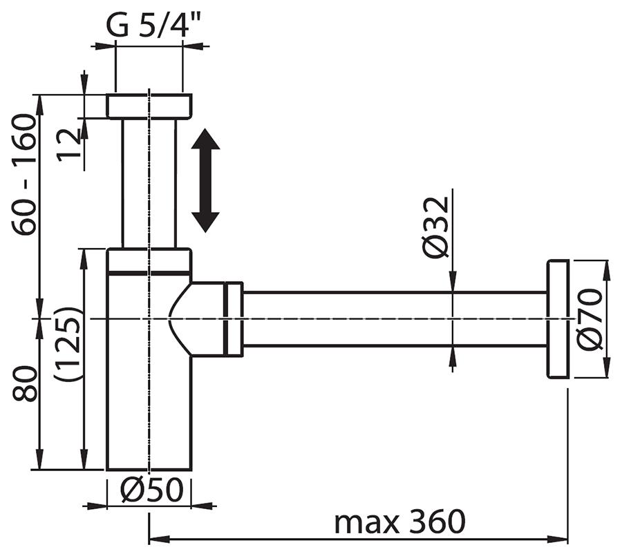 Waschbecken Siphon