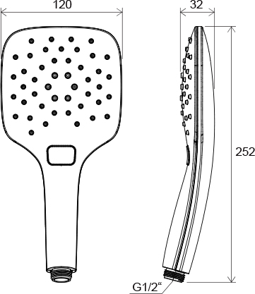 Handbrause Air, 3 Funktionen