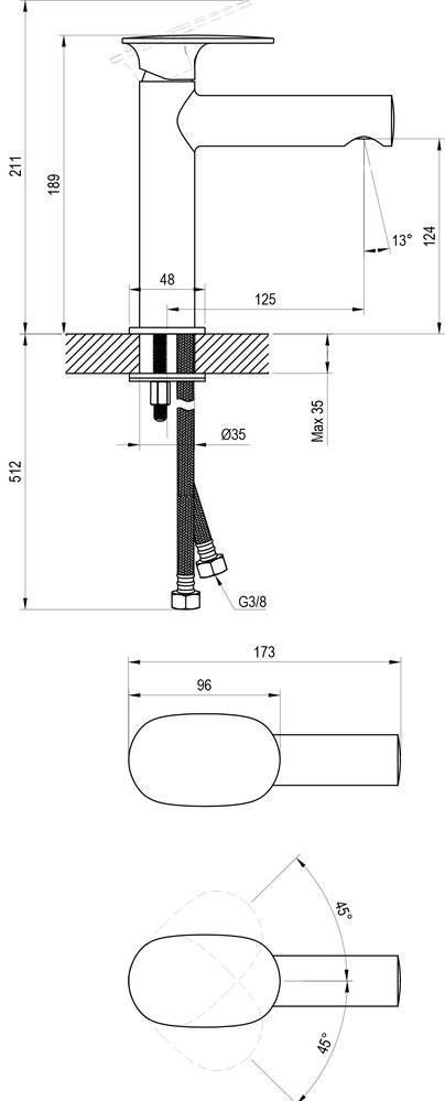 Mitigeur de vasque Spring SG 012.00