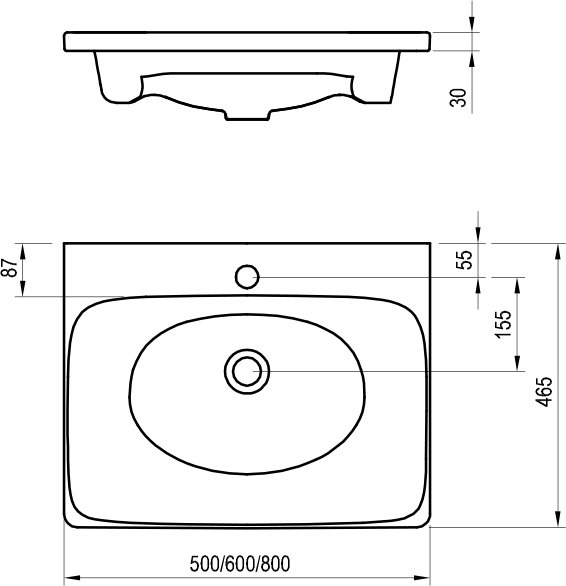 Lavabo Balance 600